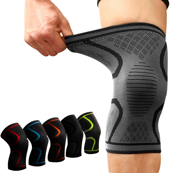 1PCS Fitness Running Cycling Knee Support Braces Elastic Nylon