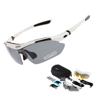 Hot! RockBros Polarized Cycling Sun Glasses Outdoor Sports Bicycle Glasses Bike Sunglasses  29g Goggles Eyewear 5 Lens