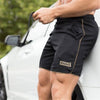 Summer mens gym fitness shorts Bodybuilding jogging workout male Slim fit short pants Knee Length Breathable Mesh Sweatpants