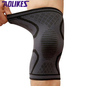 AOLIKES 1PCS Breathable Basketball Football Sport Safety Kneepad Volleyball Knee Pads Training Elastic Knee Support Knee Protect