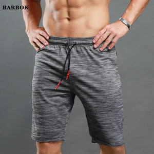 BARBOK Men Gym Yoga Short Quick Dry Running Workout Fitness Bodybuilding Male Short Pants Calf-Length Jogger Sweatpants