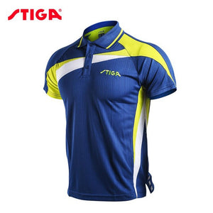 Genuine Stiga Table tennis clothes sportswear quick dry short sleeved men ping pong Shirt Badminton  Sport Jerseys