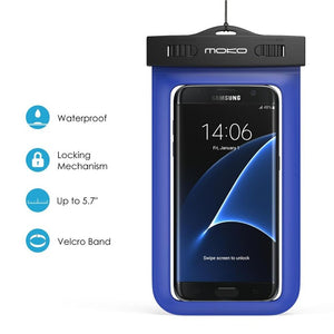 Universal Waterproof Phone Case,MoKo Multifunction CellPhone Dry Bag Pouch with Armband Feature & Neck Strap for iPhone X/8 Plus