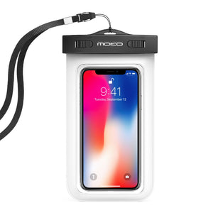 Universal Waterproof Phone Case,MoKo Multifunction CellPhone Dry Bag Pouch with Armband Feature & Neck Strap for iPhone X/8 Plus